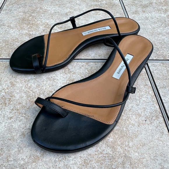 EMME PARSONS BLACK SUSAN SLIDE SANDALS - Picture 7 of 15